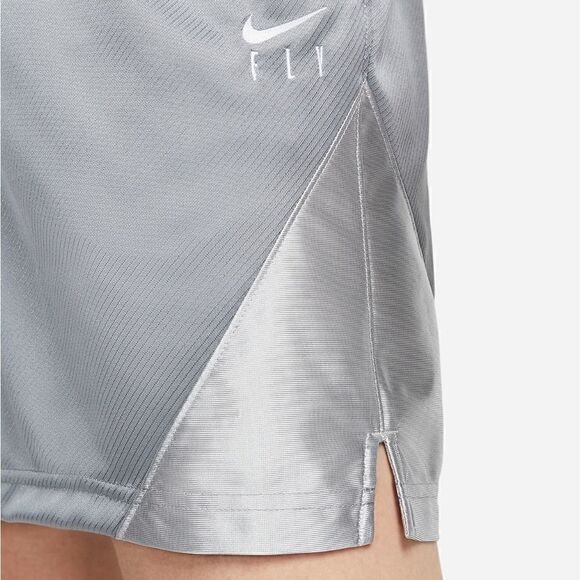 Nike Fly Women's Basketball Shorts Grey Gunsmoke Silver Dri-Fit Size Medium M - Picture 14 of 17